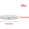 4PCS 3 Inch Clear Small Lazy Sn Turntable Mini Lazy Sn Acrylic Ball Bearing Rotating Tray for Spice Rack Table Cake Kitchen Pantry