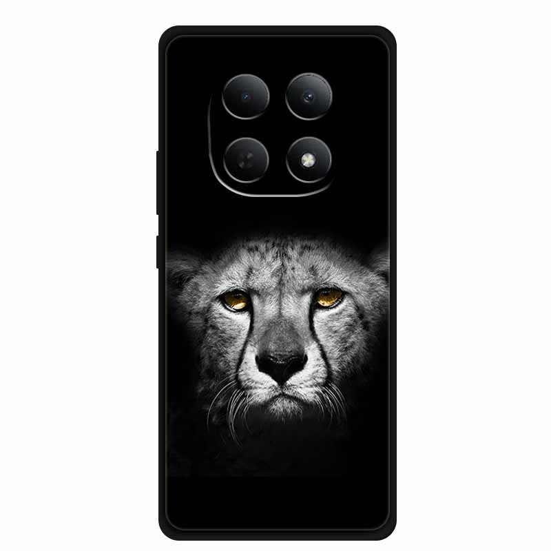 Cover For Xiaomi POCO M8 Case Funda For POCO M 8 Bumper Protective Luxury TPU Soft Silicone Back Phone Cover Animals Lion Tiger
