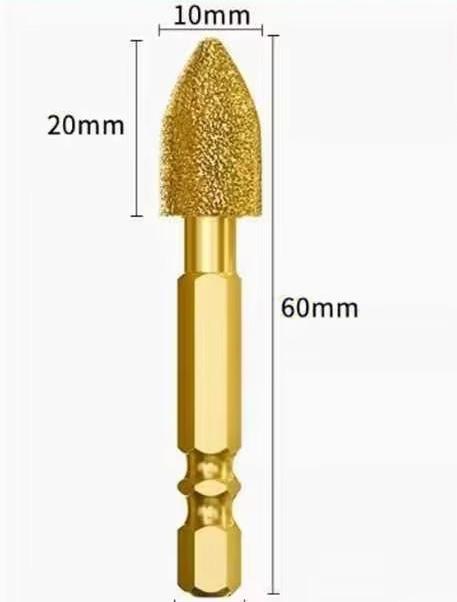 1Pcs Polish The Drill Bit Iron Stainless Steel Ceramic Tile Fits Drill Diamond Grinding Head Tile Rotary File Polishing Head