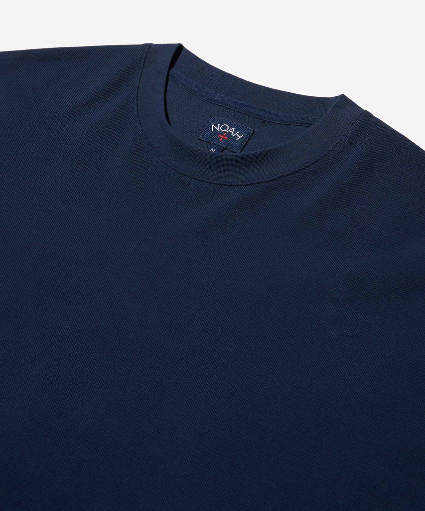 Noa (U) Long Sleeve Pique Top Navy