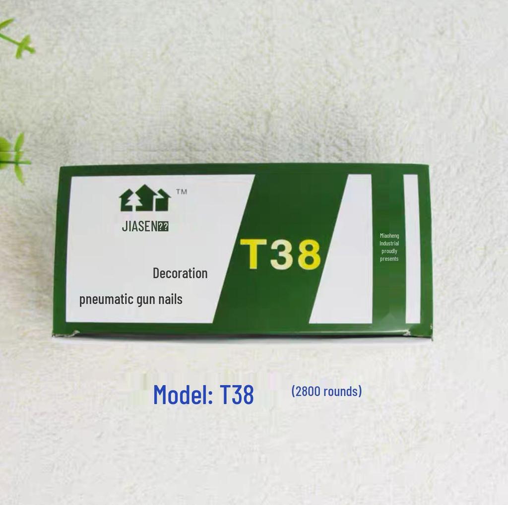 Pneumatic F30 Straight Nail Gun for Woodworking, Compatible with F10-F50 Strip Nails