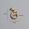 French Bamboo Joint Gold Letter Pendant Necklace - Retro Clavicle Chain Style for Women