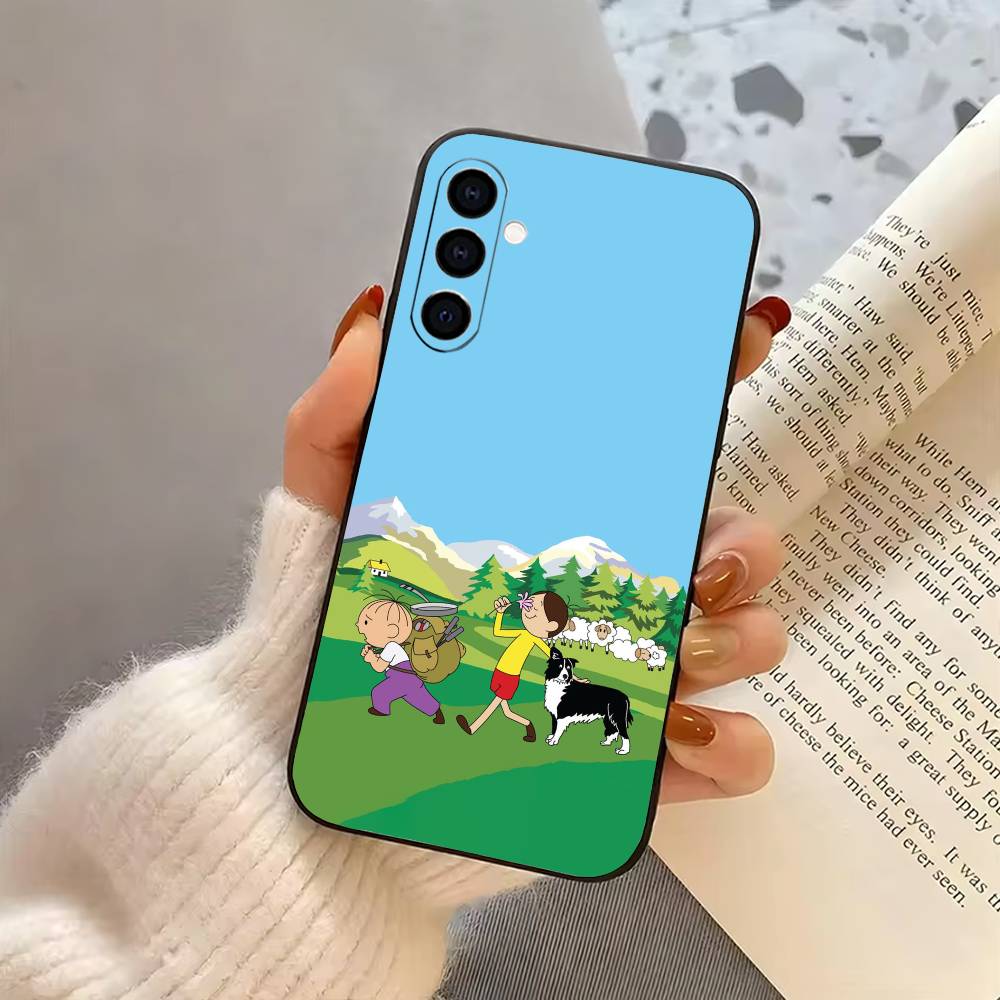 

Cute L-Lolek and B-Bolek-LB-es Phone Case For Samsung Galaxy A73,A72,A71,A70,A53,A52,A51,Soft Silicone Black Cover Samsung a51 4g