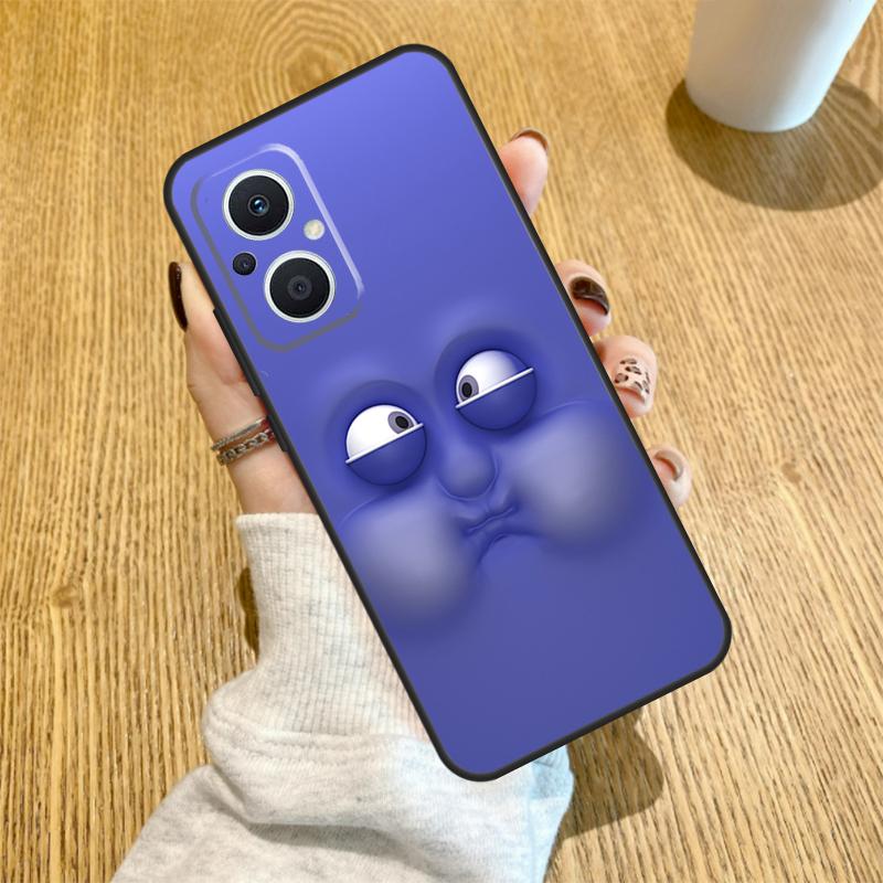 3D funny face Cute Funda For OPPO Reno 7 8 Lite 14 F 13F 12F 11F 13 12 11 10 Pro OPPO Find X9 X8 X6 X5 Pro Case