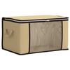 Storage Box with Transparent Side Window Cream