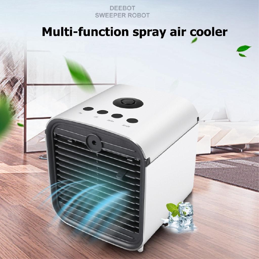 Portable Mini Air Conditioner Fan 3 Gear Speed with 18650 Battery Desktop Air Conditioning Cooler Home Office Desk