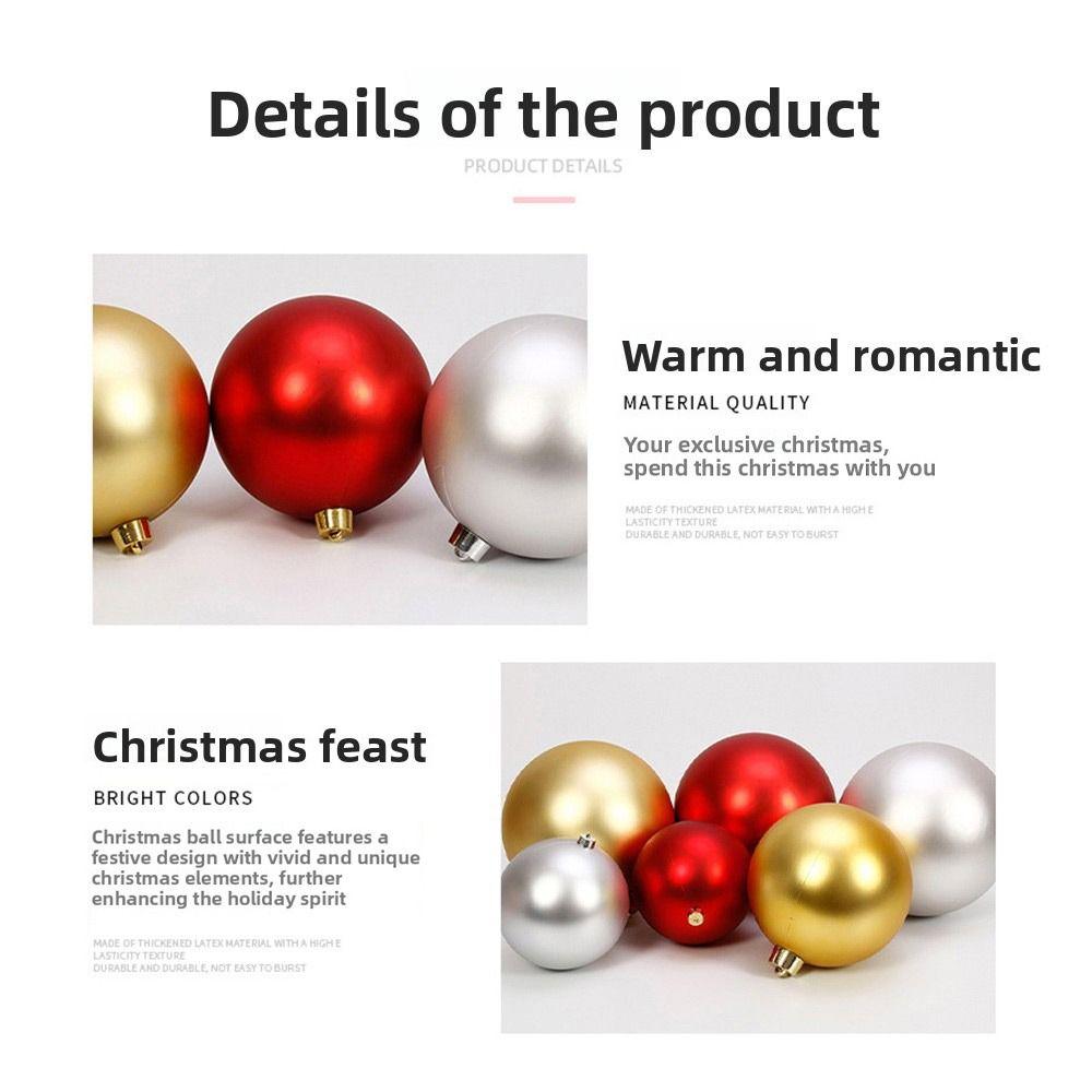 15CM Christmas Ball Ball Shape Matte Ball Festive Ornament Christmas Decoration  Bar Ceiling