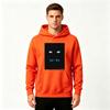 Men's Japanese Anime Blue Eyes Print Pullover Hoodie Casual Long Sleeve Streetwear Sweatshirt