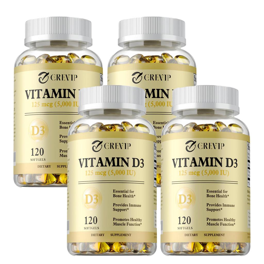 GREVIP 125 Mcg Vitamin D3 - Bone & Muscle Health