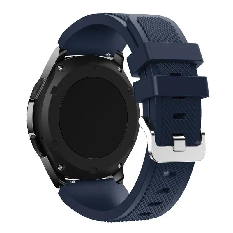 20mm 22mm Band for Samsung Galaxy Watch 5/6/4/3/46mm/active 2/Gear S3 Frontier/Sport Silicone Bracelet Huawei GT 4/3/2/2E Strap