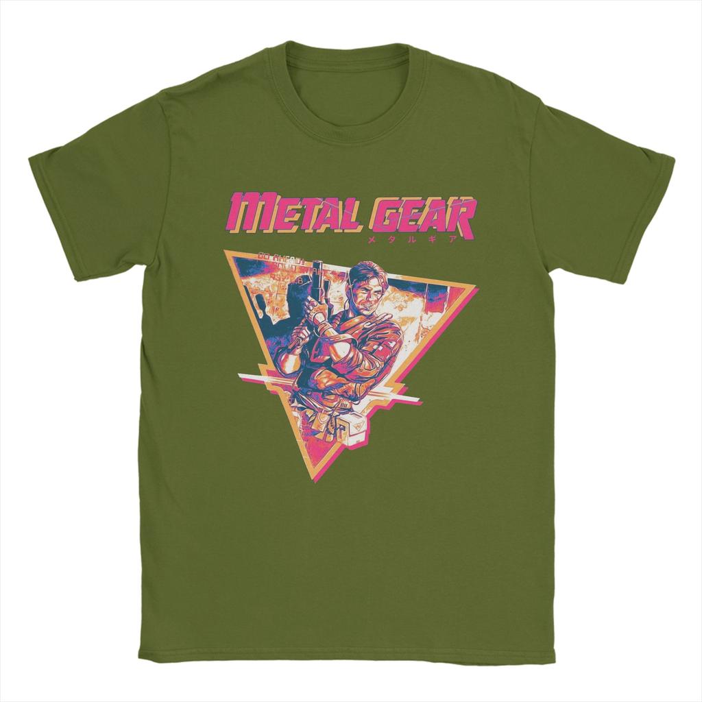 Metal Gear Operation Intruder Option TShirt Summer TShirts Mens 100 Cotton ONeck Plus Size Tees Short Sleeves Vintage Tops