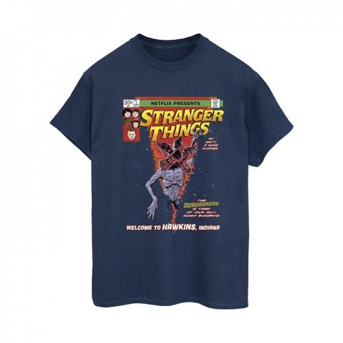 Netflix Womens/Ladies Stranger Things Comic Cover Cotton Boyfriend T-Shirt