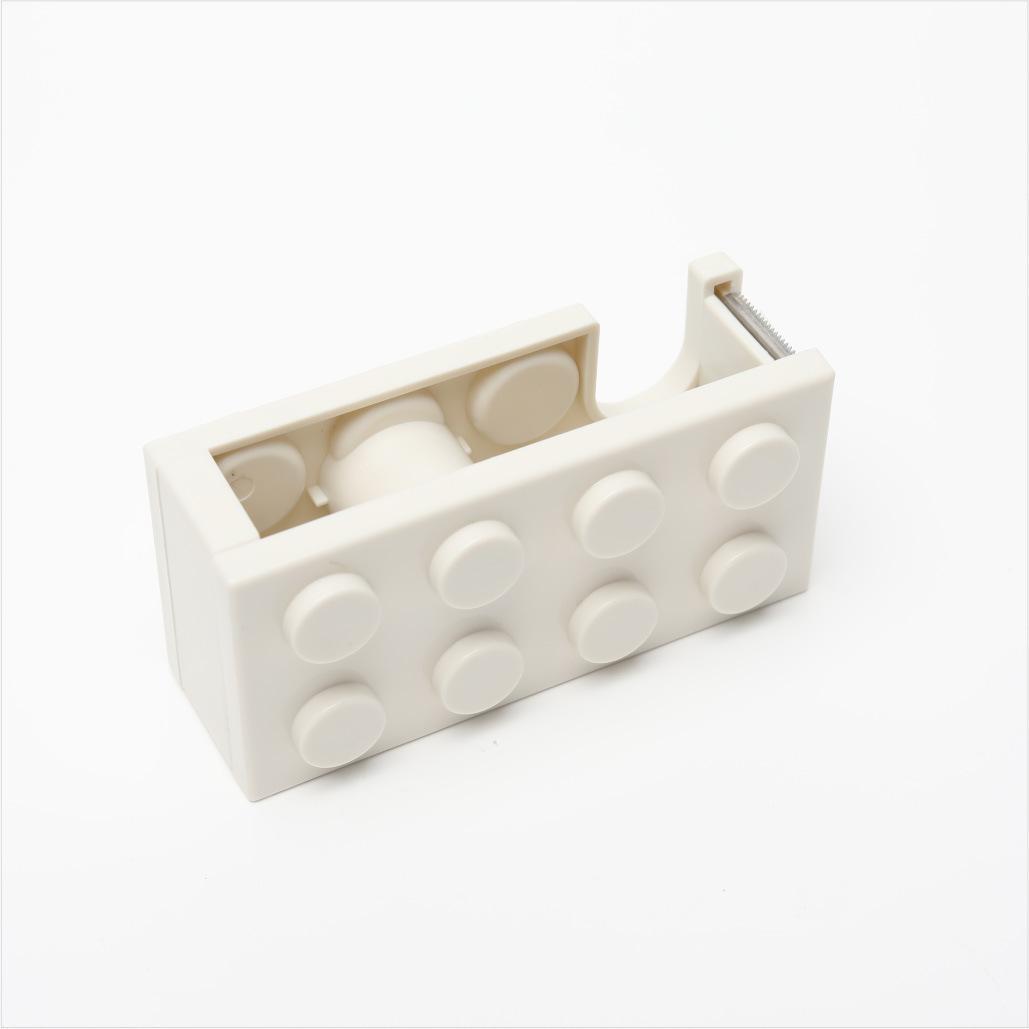 Tape cutter cute stationery tape holder portable mini small tape tape tape machine Jinli белый