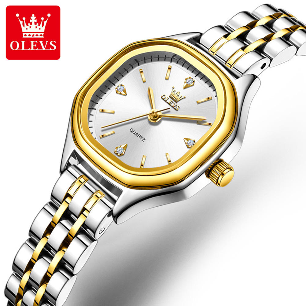 OLEVS 5888 Oem Manufacturer Top Luxury Fashion Bands Custom Logo Stainless Steel Classic Waterproof Woman Lady Quartz Watch