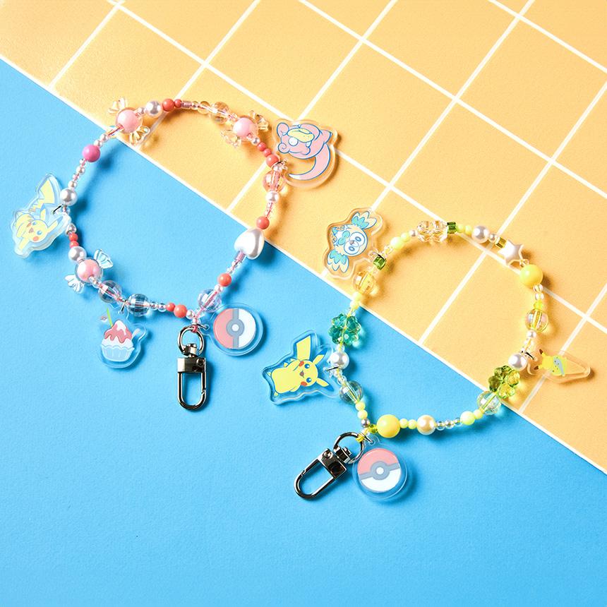 [Pokemon] Pokemon Store Summer has Come Beaded Strap Keychain (2 Types) Slowpoke (PINK)