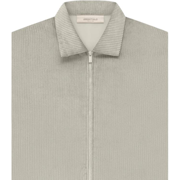 Fear of God Essentials SS23 Corduroy Shirt Jacket Men Jacket Seal-Gray FOG-SS23-046