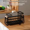 Yousheng Sink Caddy Organizer Kitchen Countertop Drain Rack Large Capacity Non-Slip Design Sponge Holder with Quick Drain Tray