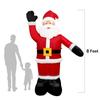 8 FT Yard Decoration Blow Up Christmas Garden Lawn Decor Supplies Lighted Christmas Inflatable Santa Claus