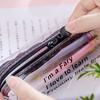 Kawaii Starry Sky Heart Pencil Case for Girls Boys Gifts School Cute Transparent Pencil Box Pencilcase Korean School Stationery