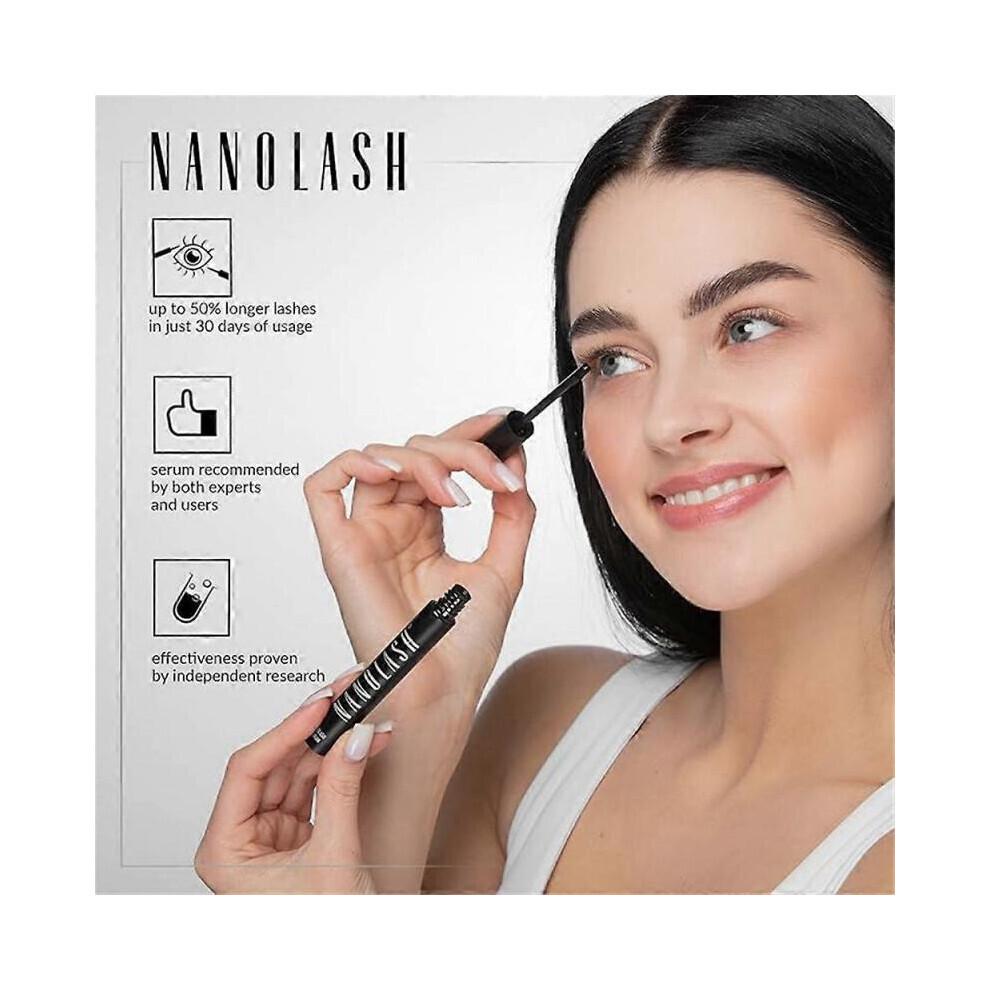 Nanolash Wimpern Conditioner 3ml - Wimpern Booster für lange, dichte Wimpern - Verbessertes Wimpernwachstumsserum