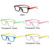 Baby Fashion Anti-blue Light Glasses for Children Soft Frame Goggle Plain Silicone Glasses Kids Eyewear