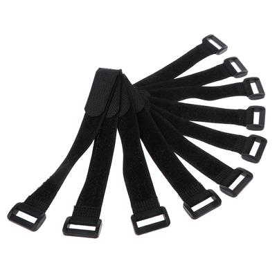 10 Stück/Set Angelrutenband Fixiergurt Klettverschluss Elastisch Universal Rute Ti