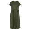 O-Neck Dress For Women Casual Comfy Cotton Linen Short Sleeve Tunic Beach Dresses With Pockets