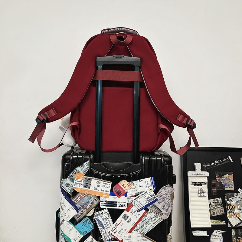 Men Large Capacity Backpack Middle School Student Schoolbag Women Travel Backpack