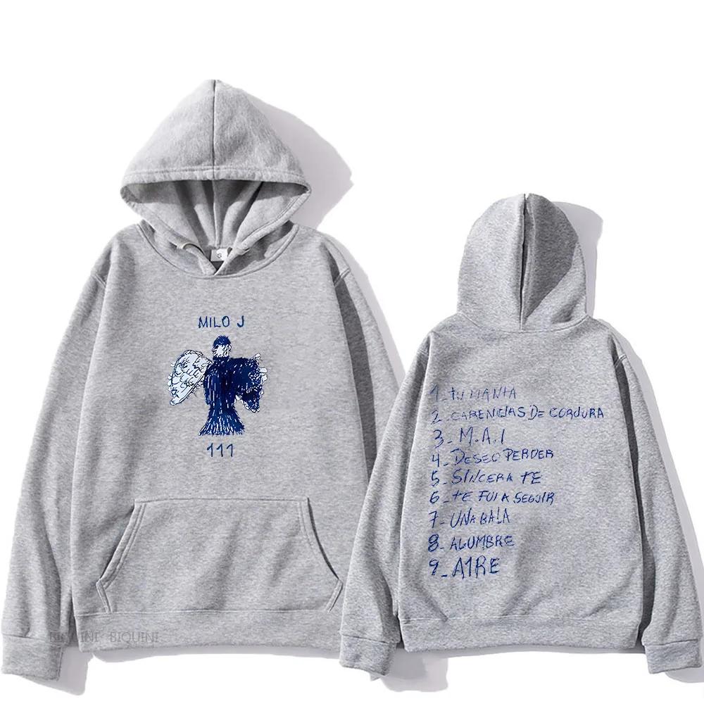 Milo J Kapuzenpullover mit Grafikdruck aus Wolle, Hip-Hop-Kapuzenpullover, Gothic-Punk-Kleidung, Sweatshirts