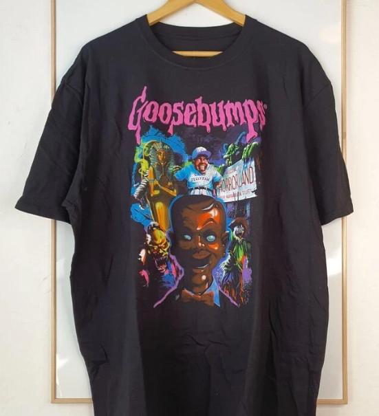 Goosebumps Shirt Mens Size Extra Large Black Books Horror Fun Nightmare S-5XL XXL