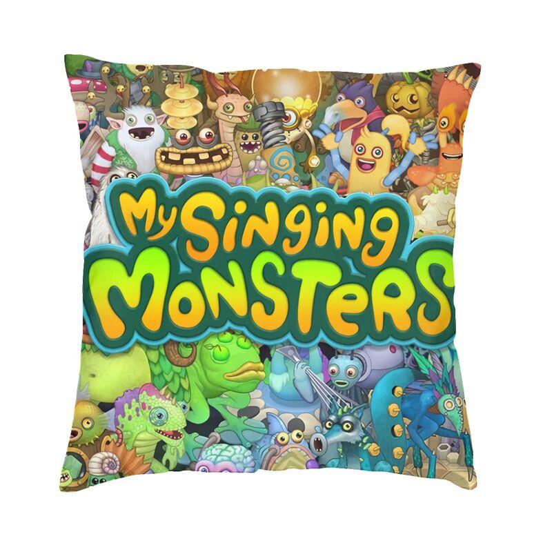 

Vibrant My Singing Monsters Throw Pillow Cover Home Decorative 3D Doublesided Print Adventure Video Game Cushion Cover for Car 30x30cm 12x12in