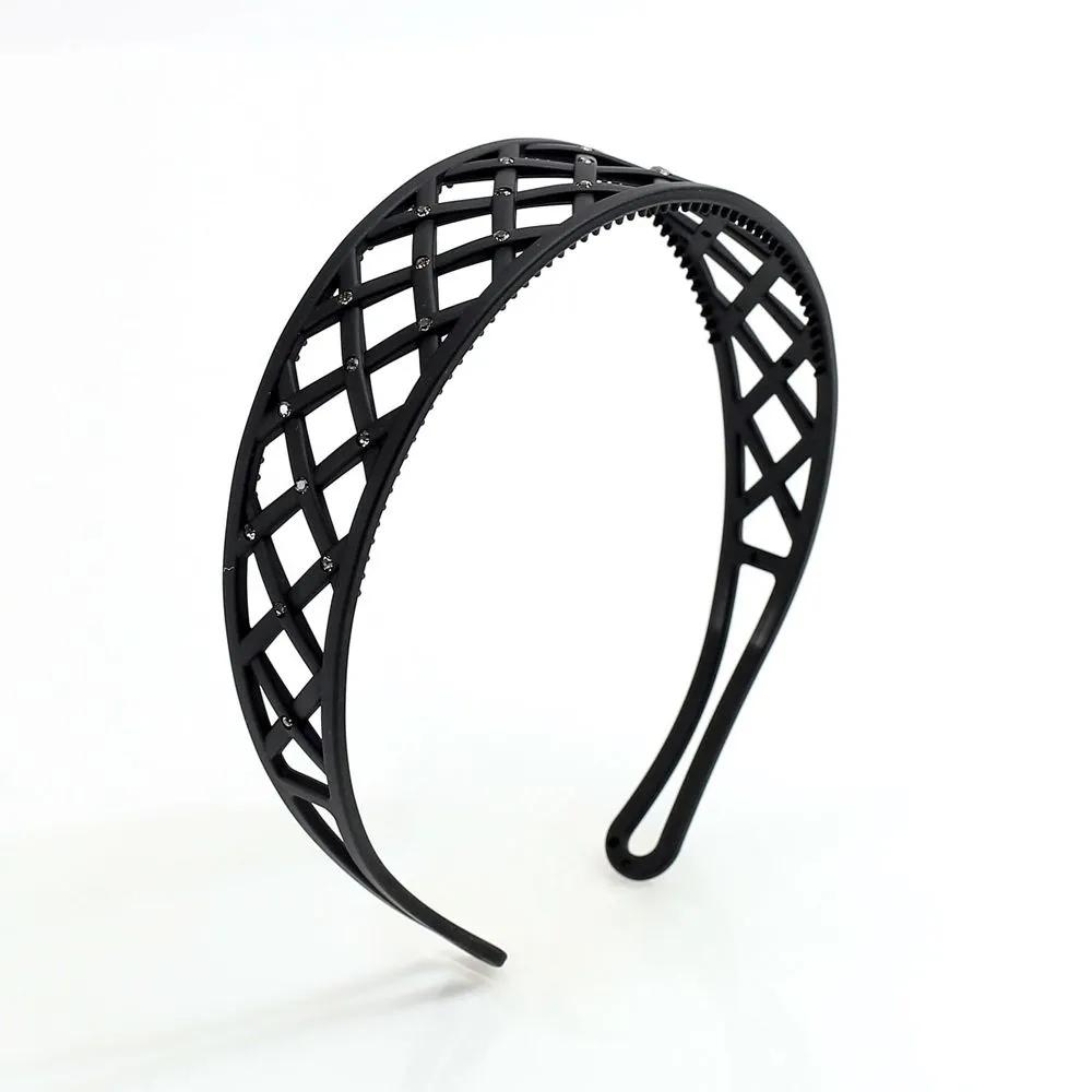 Point Headband Thick Headband Angel Shushu Cubic Mesh Black