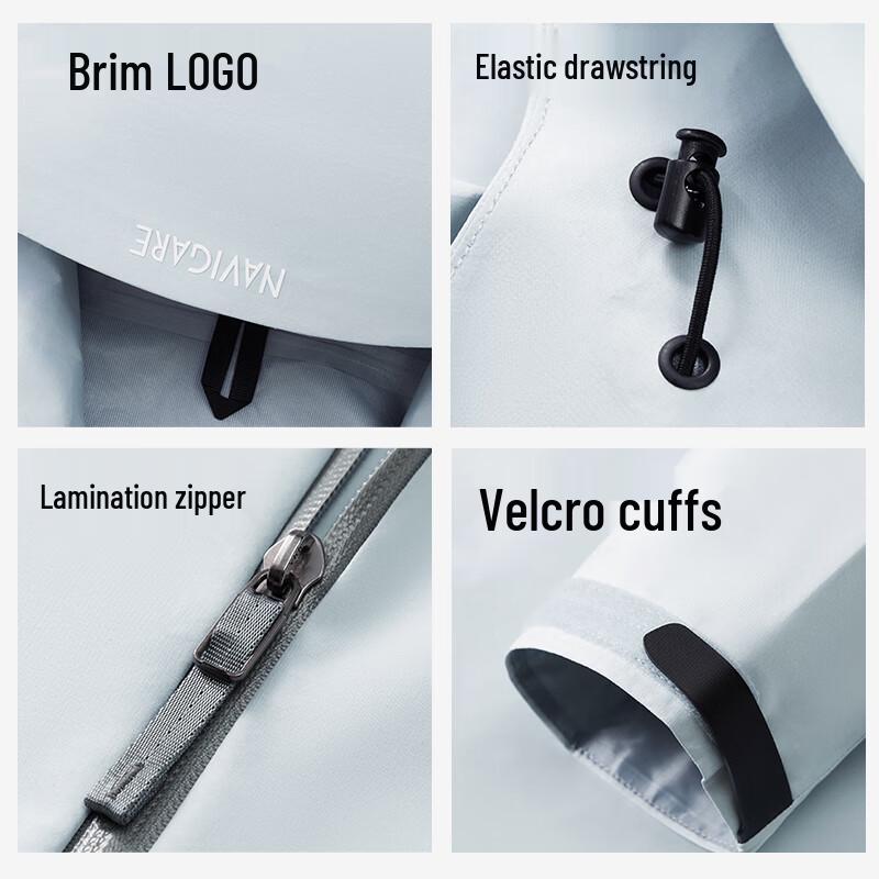 Navigare Men's Outdoor Hardshell Hooded Jacket