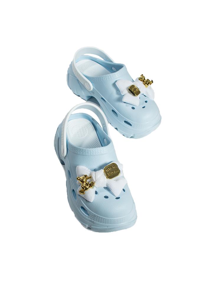 High Sole Ribbon Detailed Eva Comfort Women's Sandals DNZ223-24B