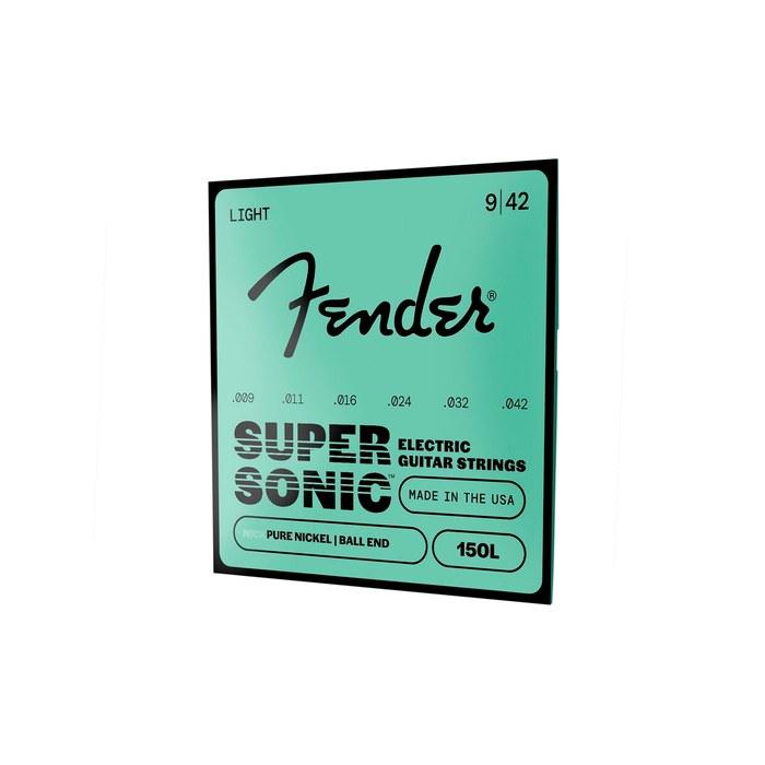 Fender SuperSonicTM 150L Guitar Strings, Pure Nickel, 009-.042
