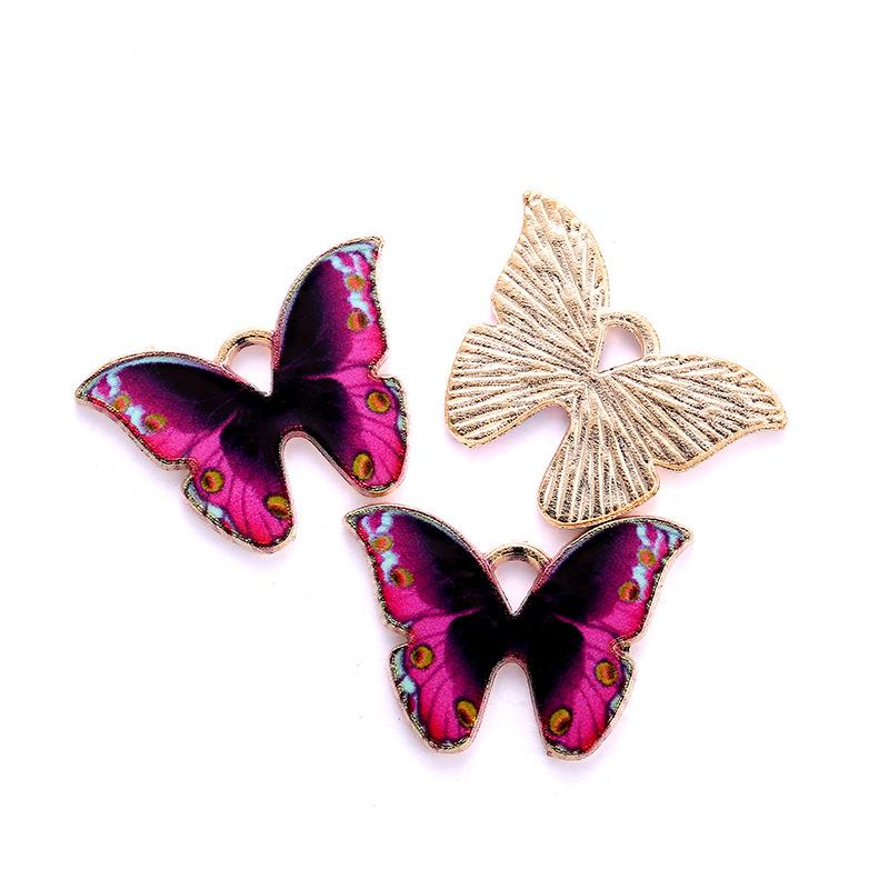 Diy Fashion Accessories Color Butterfly Accessories Alloy Drip Accessories