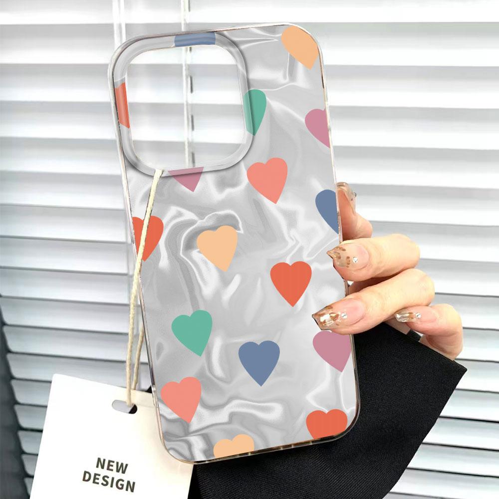 

Korean Pink Love Heart Women Phone Case for Xiaomi 11 Lite 13T 14T 15T Pro Poco X3 Pro X5 M6 Pro X6 X7 C65 C61 M5S Shell Cover Xiaomi 14T Pro