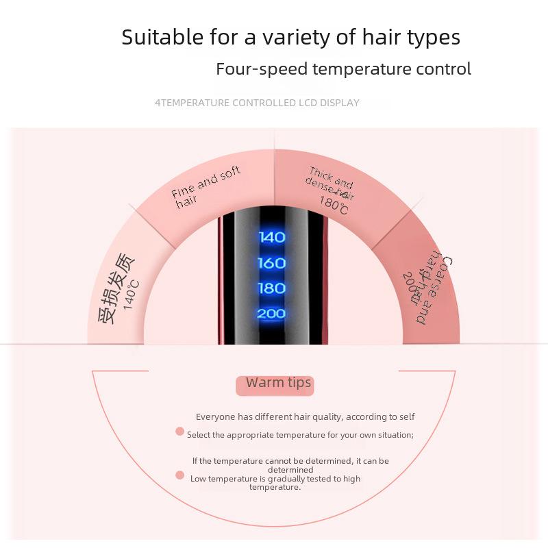 Yongri Dual-Purpose Hair Curler and Straightener with Four-Speed Temperature Control