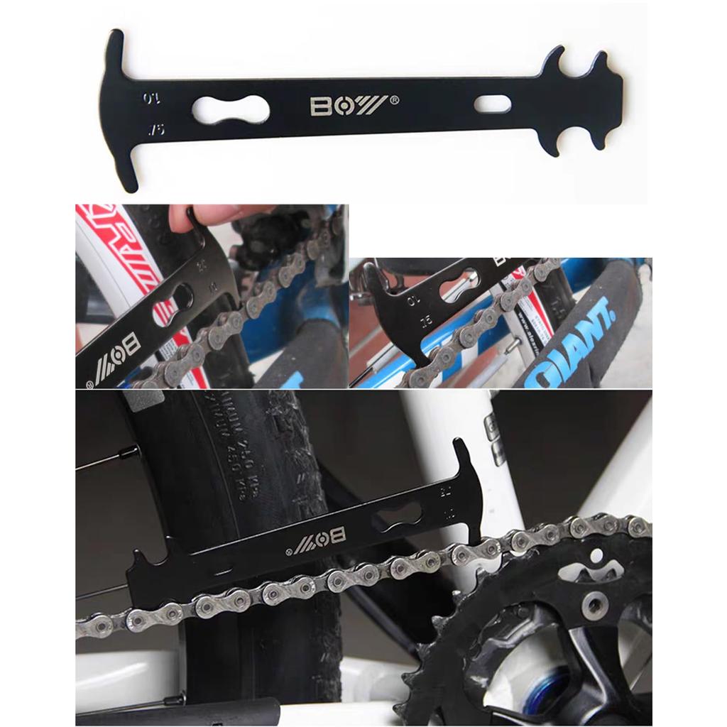 Universal Bicycle Chain Tool Kit Main Chain Chain Checker for Road Chain Splitter Breaker for Speed Chain Disassembly (Chain Breaker, Pliers,