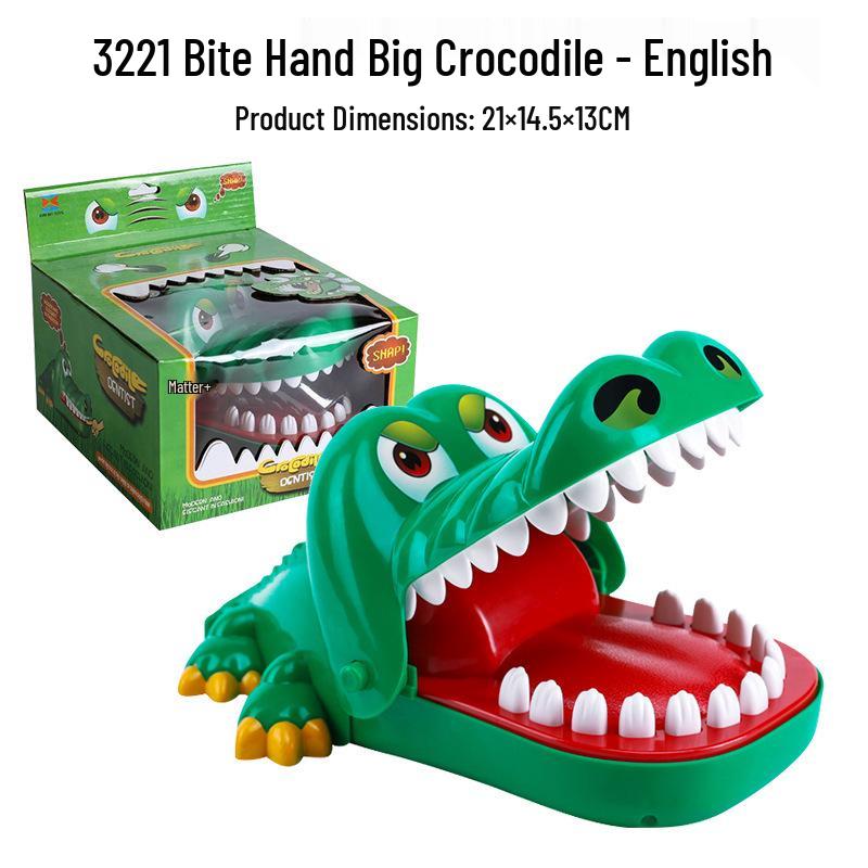 Kids' Prank Toys: Crocodile, Shark, Hippo, Dinosaur, Dog Bite Finger Challenge Game