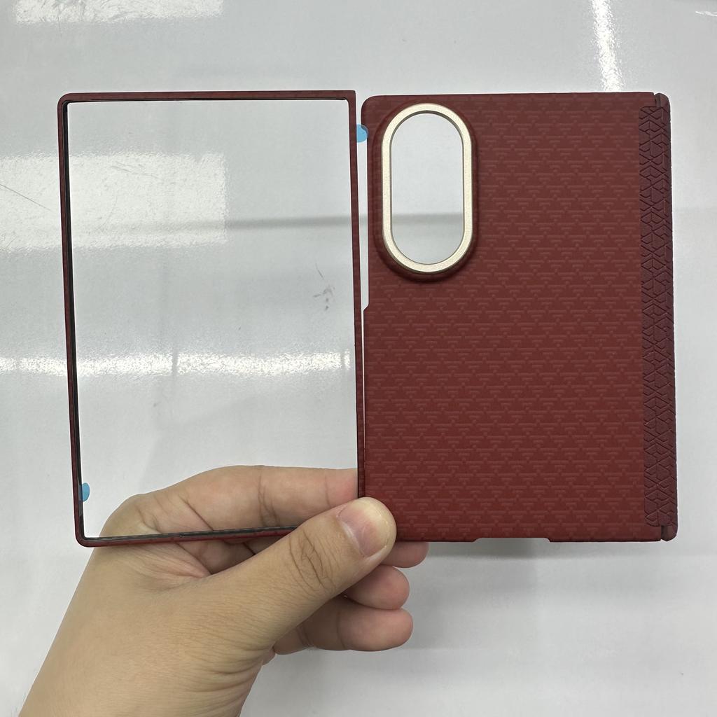 High Quality Business Carbon Fiber Pattern PC Magsafe Case for Samsung Galaxy Z Fold 8 Wide Slim Hinge Full-Protection Cover