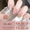 Waterproof Long-Lasting No-Bake 3D Gel Nail Stickers - Removable & Wearable Full-Cover Nail Polish Patches for Women