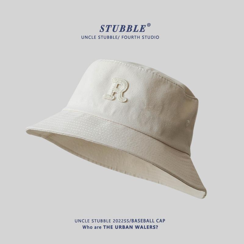 Men Large Size Bucket Hats Women Fashionable Versatile Letters Sun Hat Summer Beach Sunscreen Panama Hat Big Head Fisherman Cap