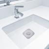 4Pcs Kitchen Floor Drain Silicone Strainer Square Sink Hair Catcher Non-Clogging Bathroom Floor Hair Catcher Cover Shower Drain