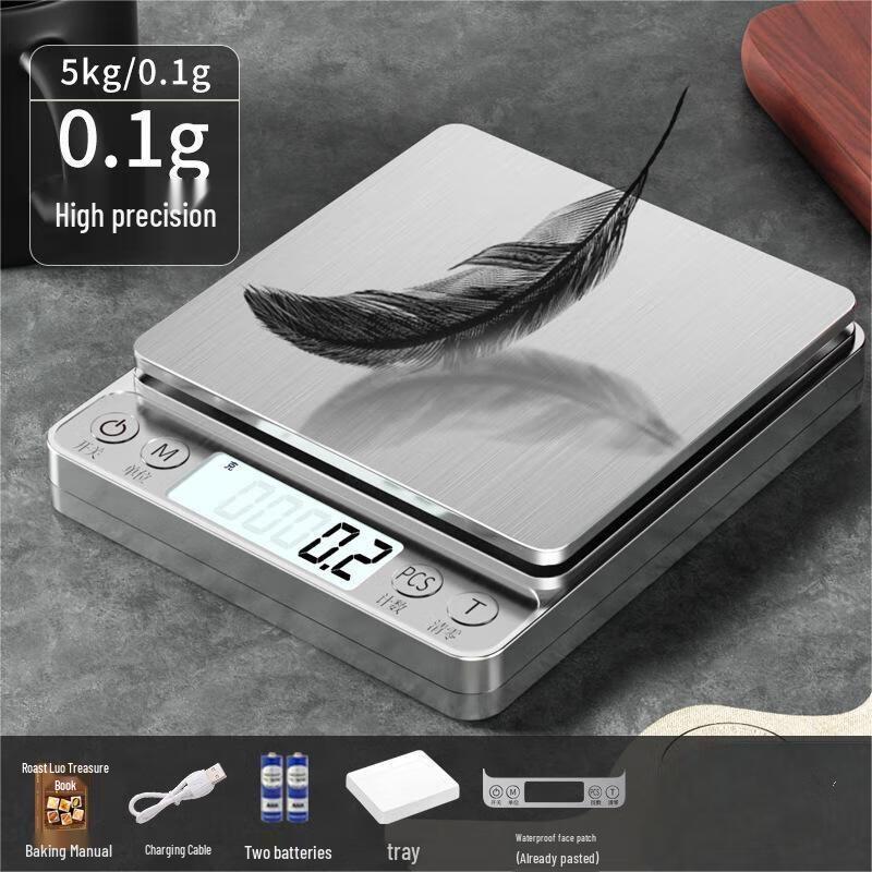 

OUOETY High-Precision Stainless Steel Digital Kitchen Scale