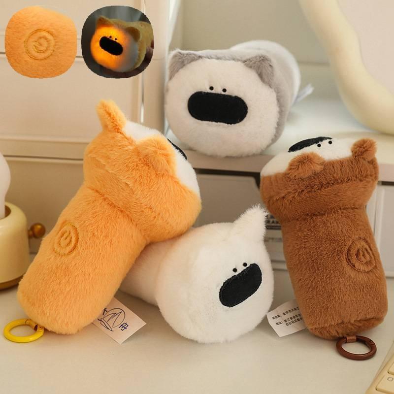Cute Creative Flashlight Dog Plush Doll Perfect For Kids Gifts And Comforting Sleep