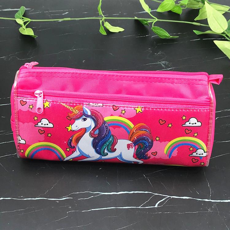Cute Double-Layer Large Capacity Pencil Case for Kids
