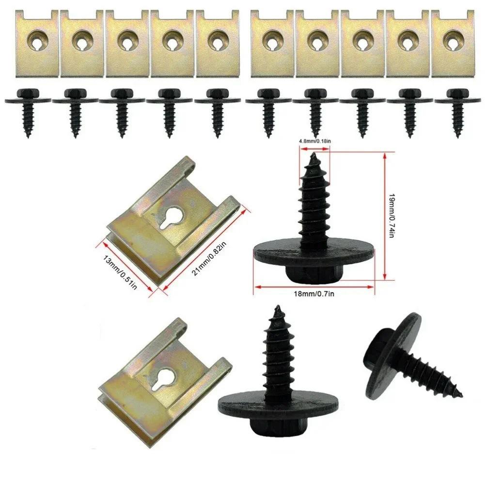 

BMW E46/E92/E90 Bumper Fender 40-Piece U-Clip Screw Kit