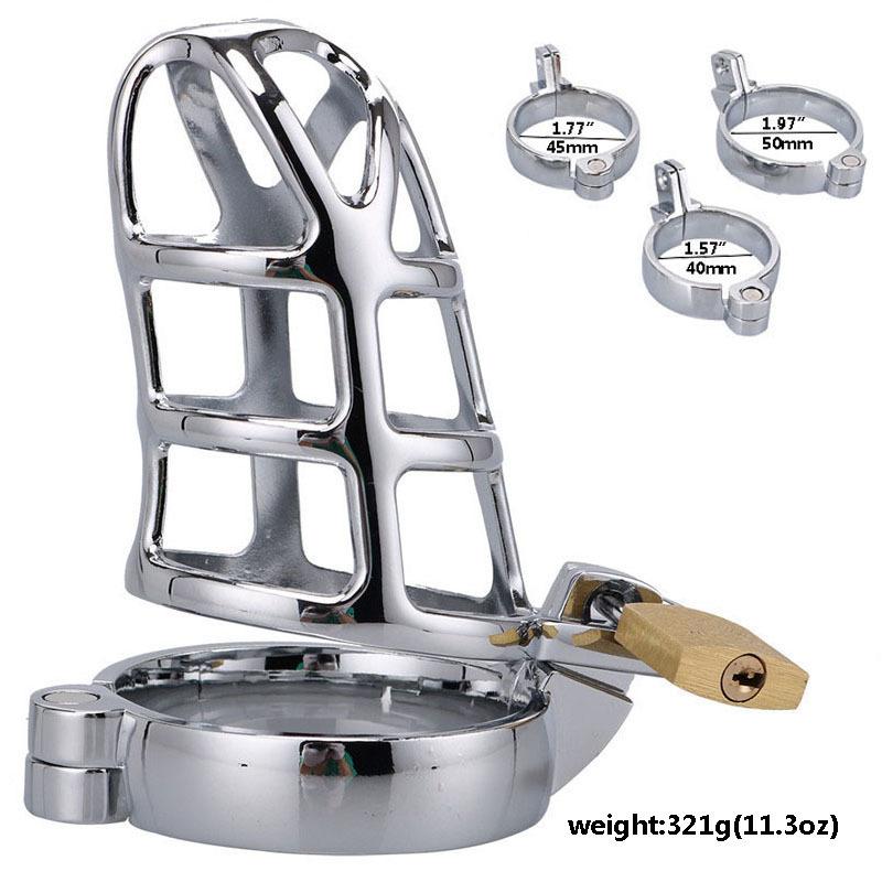 MoDi BDSM sexuální hračka pro muže zařízení cudnosti zámek penisu erotické otroctví manžel věrnost Big Metal Cock Cage Gay