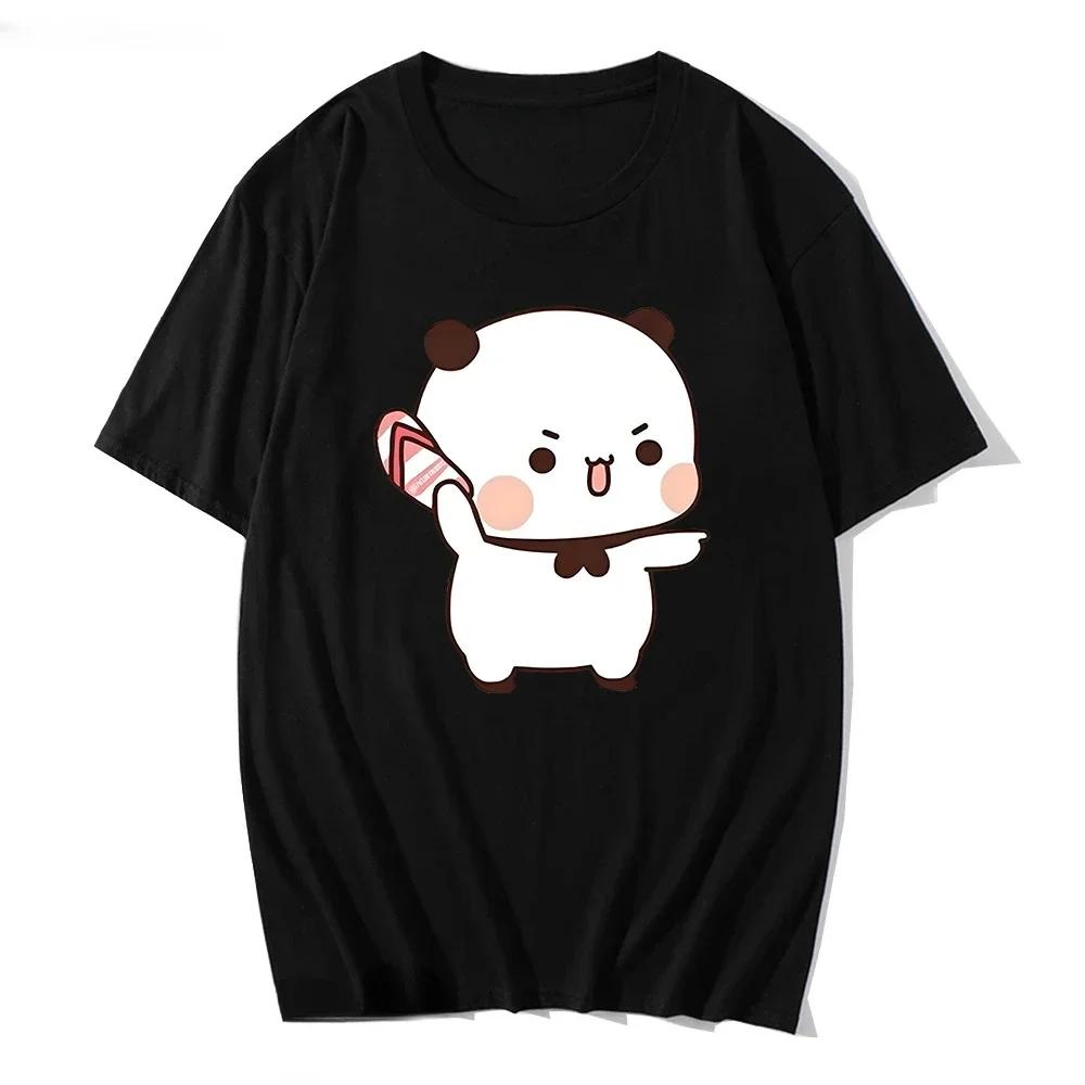 Cute Bear LOVE T Shirt Women Bubu Dudu Couple Tops Tee Summer Short Sleeve Tshirts Female Korean Casual Girl Tshirt Camisetas